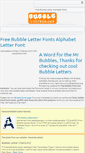 Mobile Screenshot of bubbleletters.org