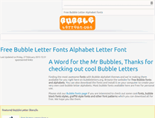 Tablet Screenshot of bubbleletters.org